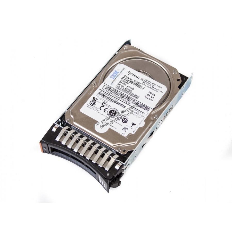 IBM 146GB 10K 6Gbps 2.5 SFF Slim Hot-Swap SAS HDD Opt 42D0632 Fru 42D0633 PN 42D0636