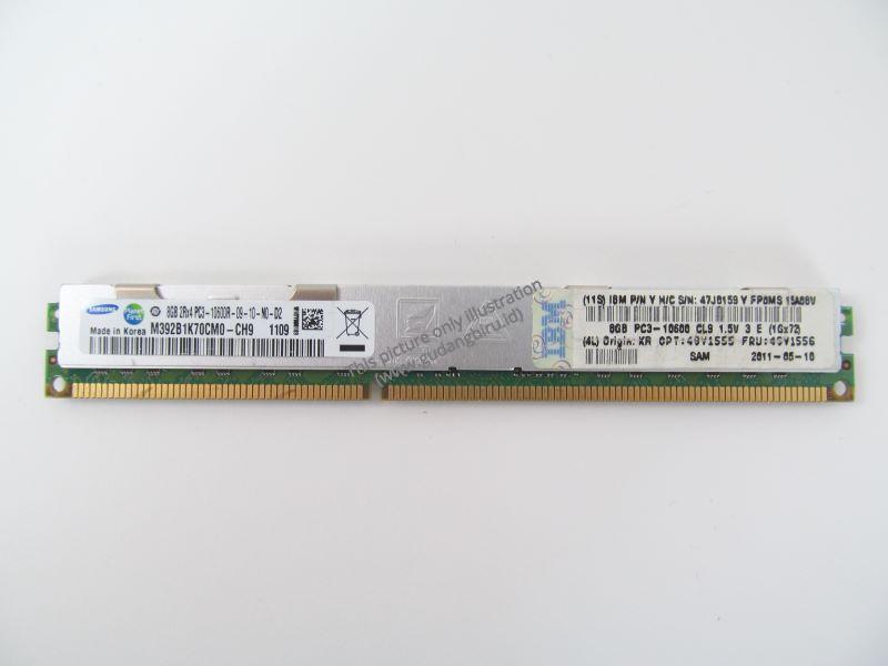 8GB (1X8GB) 1333MHZ PC3-10600 240-PIN CL9 2RX4 ECC REGISTERED DDR3 VLP SDRAM RDIMM